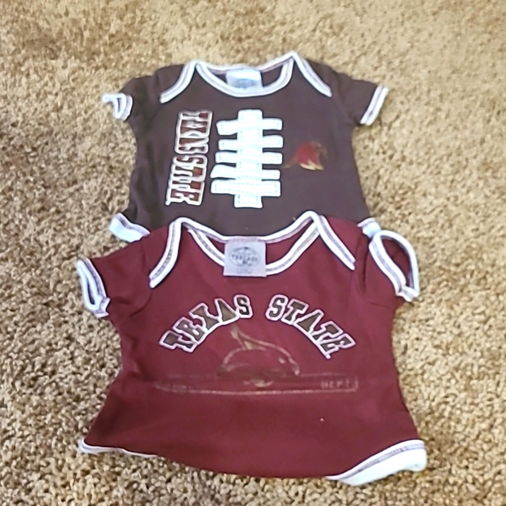 Texas State Univeristy baby onesie 0-3 mo